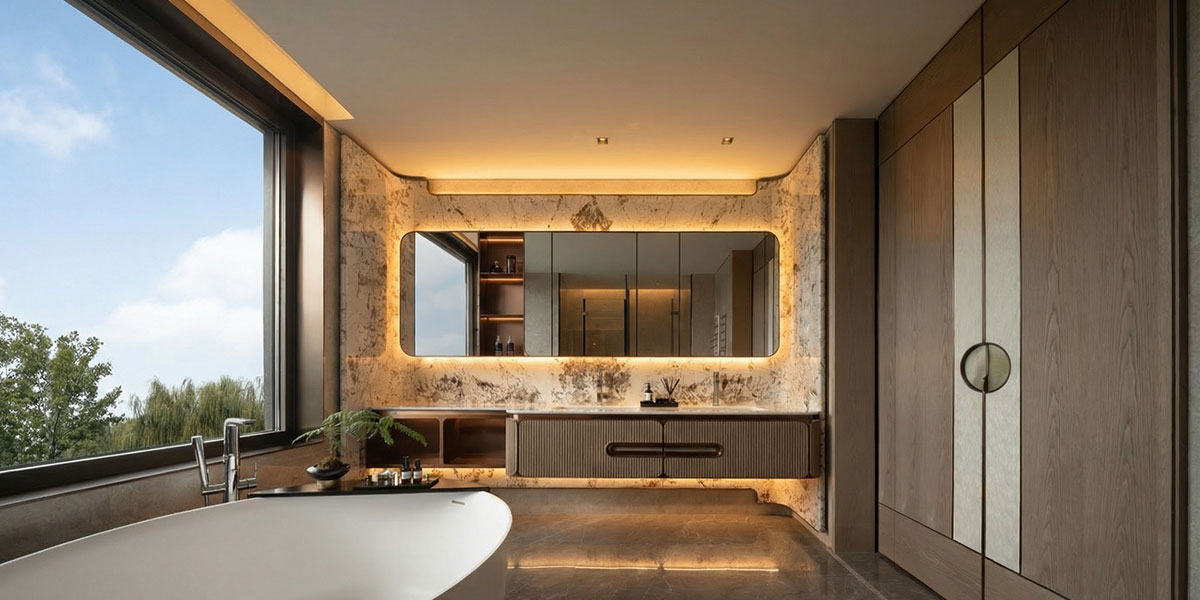 五星级酒店卫浴全案定制工程项目-人造石固体表面一站式解决方案-OLEARY