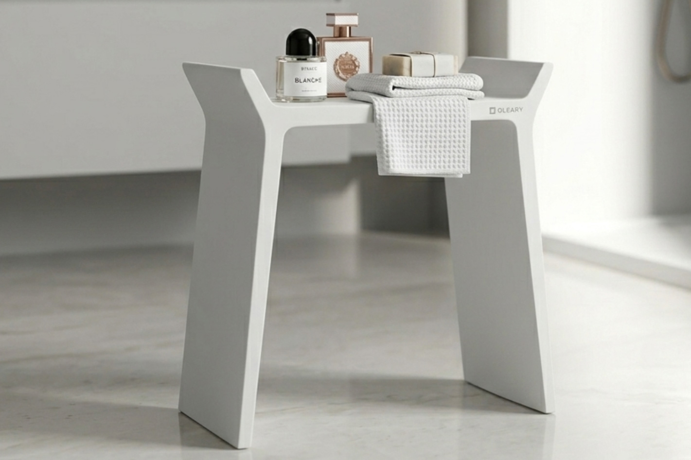 酒店卫生间使用的人造石浴室凳 防水耐用