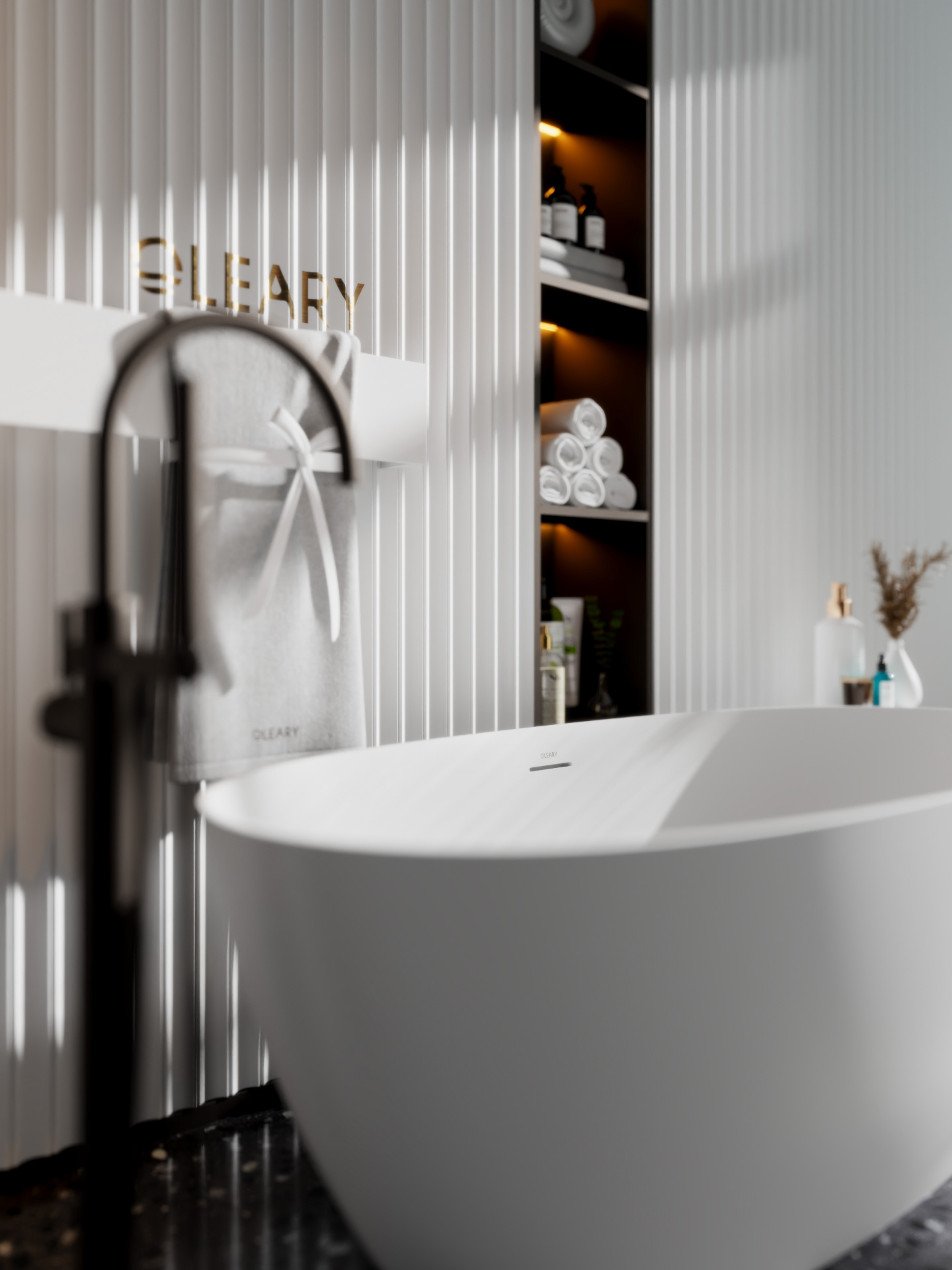 椭圆形独立式人造石浴缸 | OLEARY定制浴缸 | 1300-1700mm多尺寸可选 — 第7张