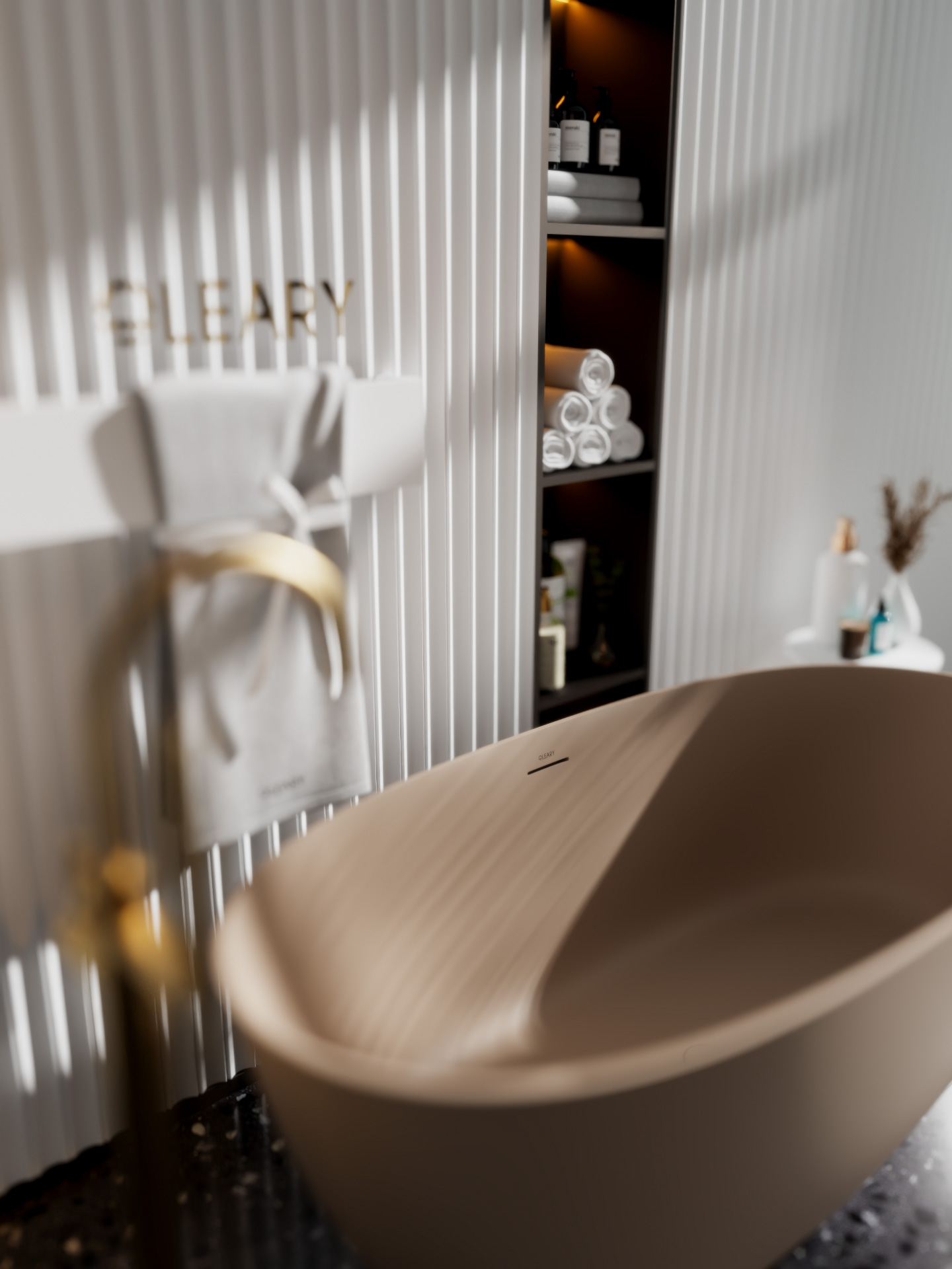 椭圆形独立式人造石浴缸 | OLEARY定制浴缸 | 1300-1700mm多尺寸可选 — 第6张