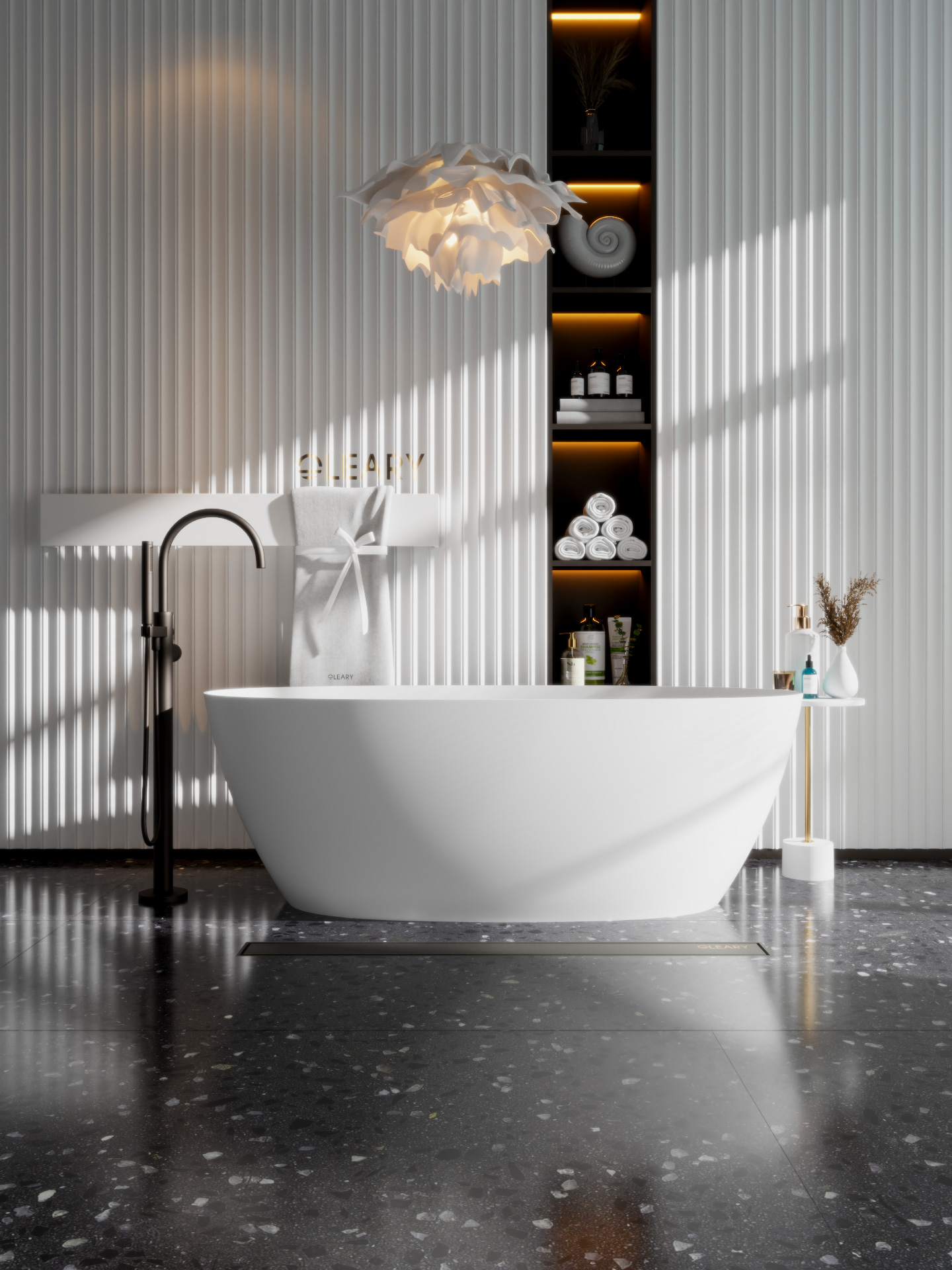 椭圆形独立式人造石浴缸 | OLEARY定制浴缸 | 1300-1700mm多尺寸可选 — 第12张