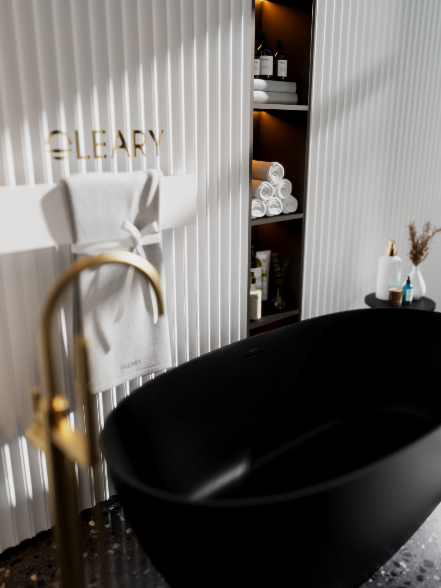 椭圆形独立式人造石浴缸 | OLEARY定制浴缸 | 1300-1700mm多尺寸可选 — 第2张