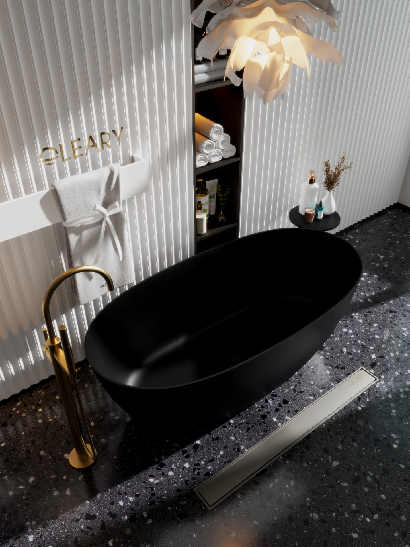 椭圆形独立式人造石浴缸 | OLEARY定制浴缸 | 1300-1700mm多尺寸可选 — 第4张