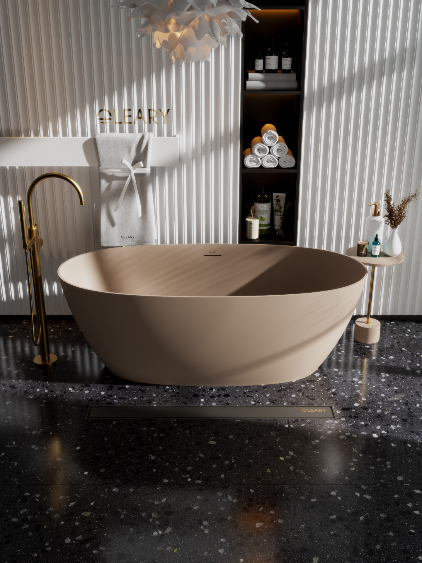 椭圆形独立式人造石浴缸 | OLEARY定制浴缸 | 1300-1700mm多尺寸可选 — 第8张