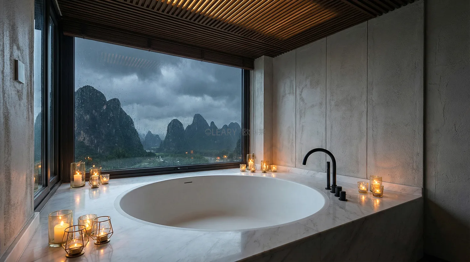 OLEARY人造石洗手台工程案例酒店项目实景