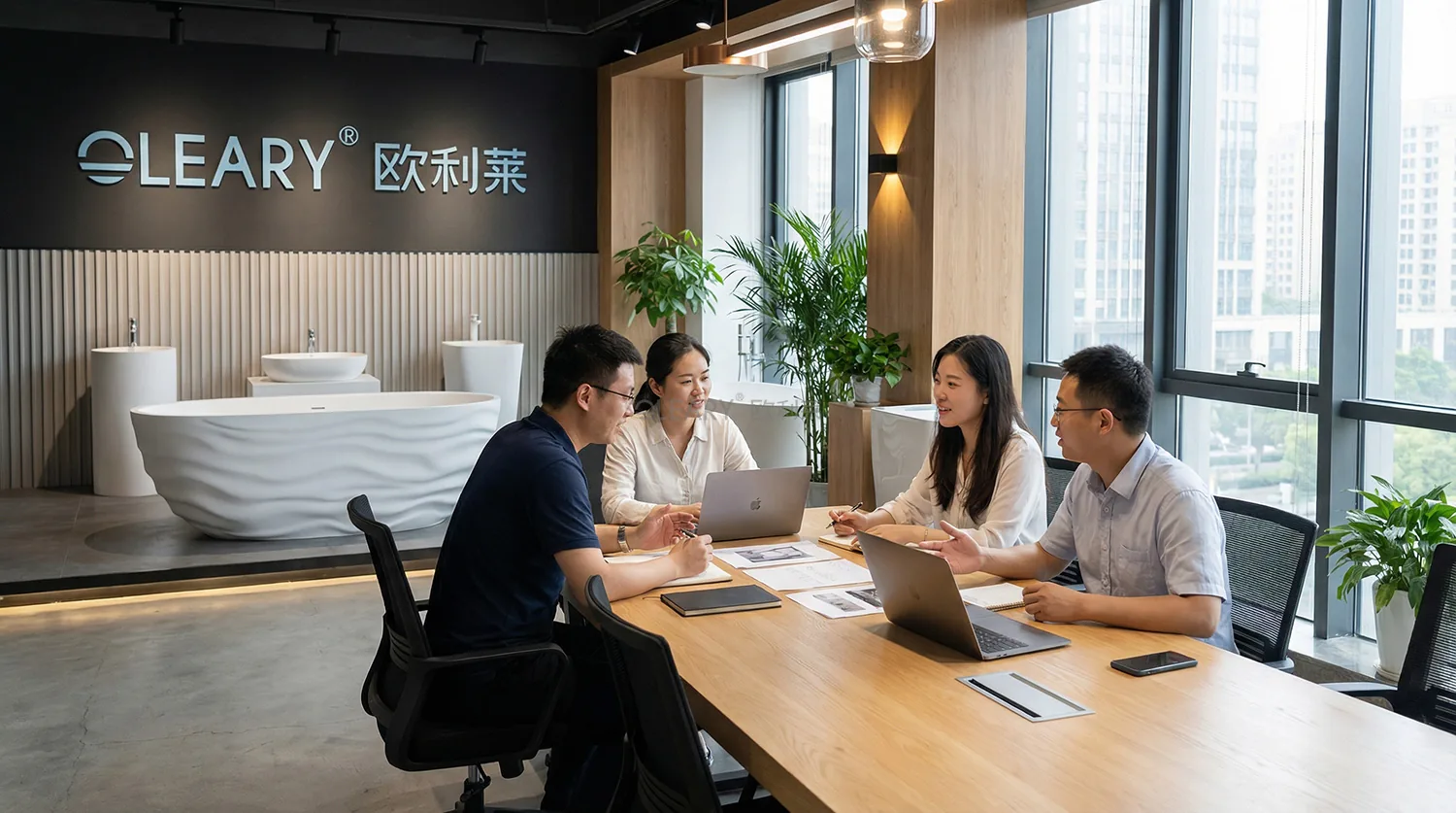 双台盆洗手台尺寸设计参考 OLEARY人造石台面工程案例