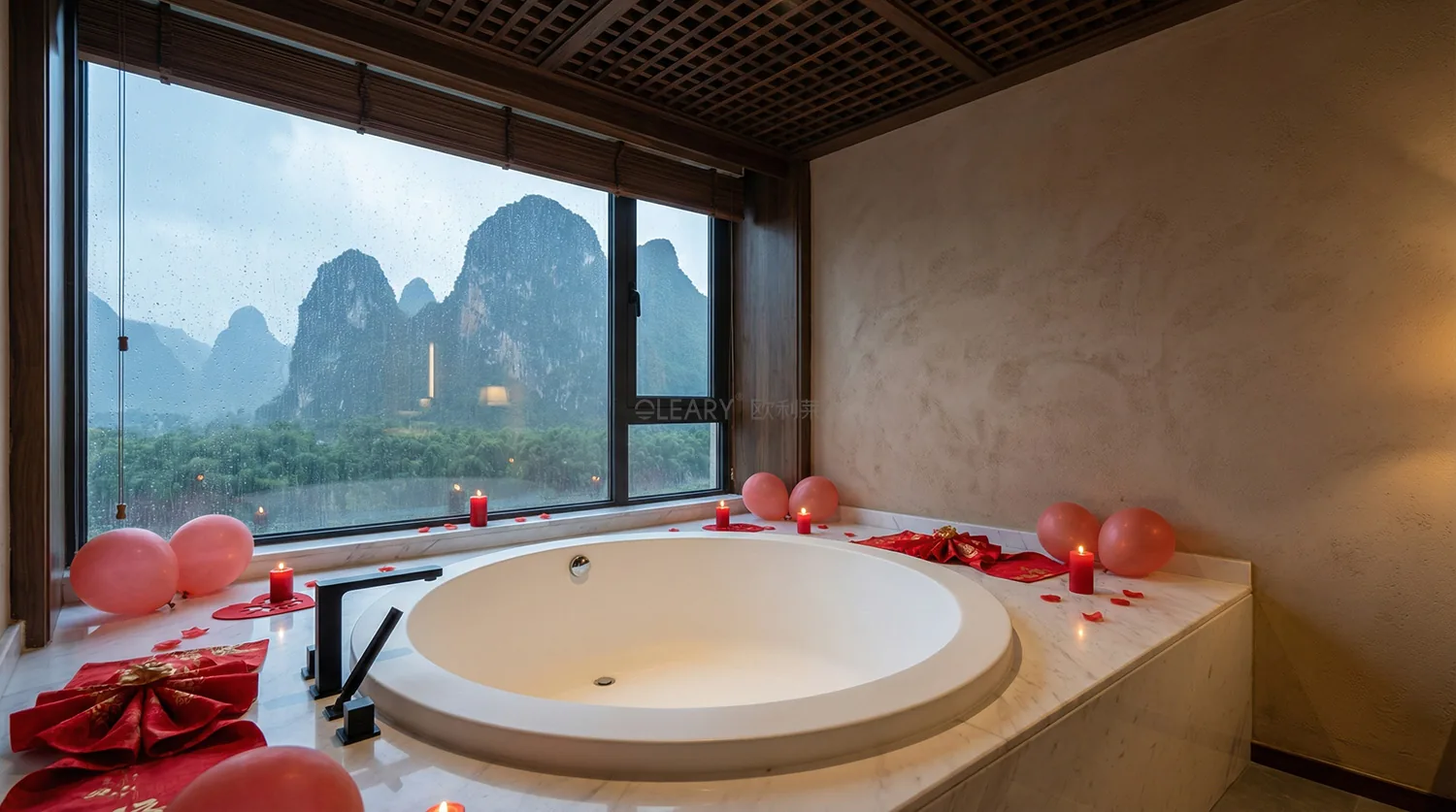 OLEARY人造石双台盆洗手台工程定制案例展示