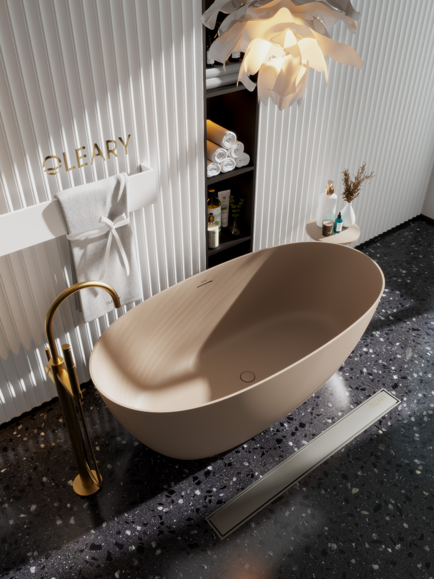 椭圆形独立式人造石浴缸 | OLEARY定制浴缸 | 1300-1700mm多尺寸可选 — 第5张