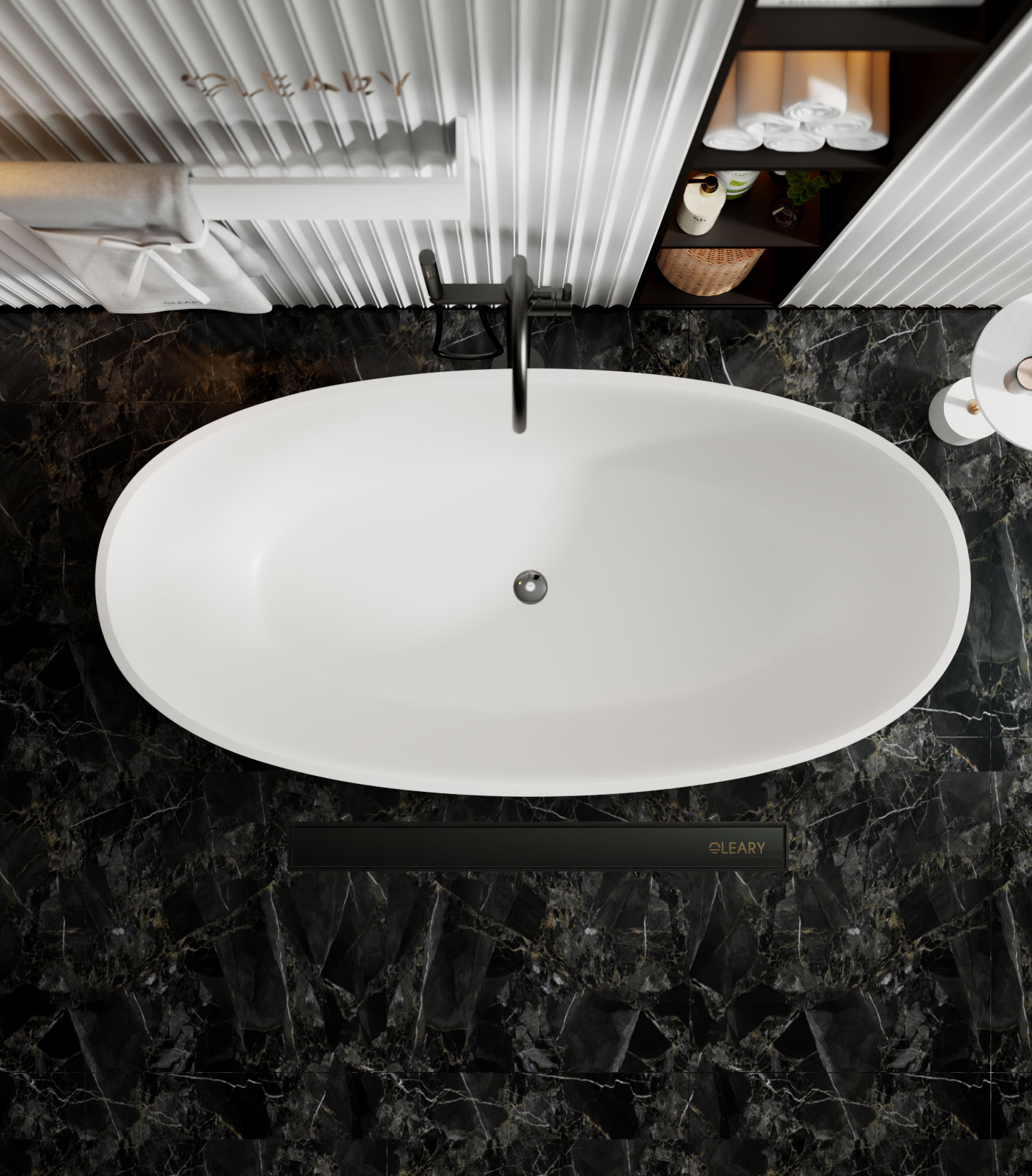 哑光白色独立式浴缸定制 — 第7张