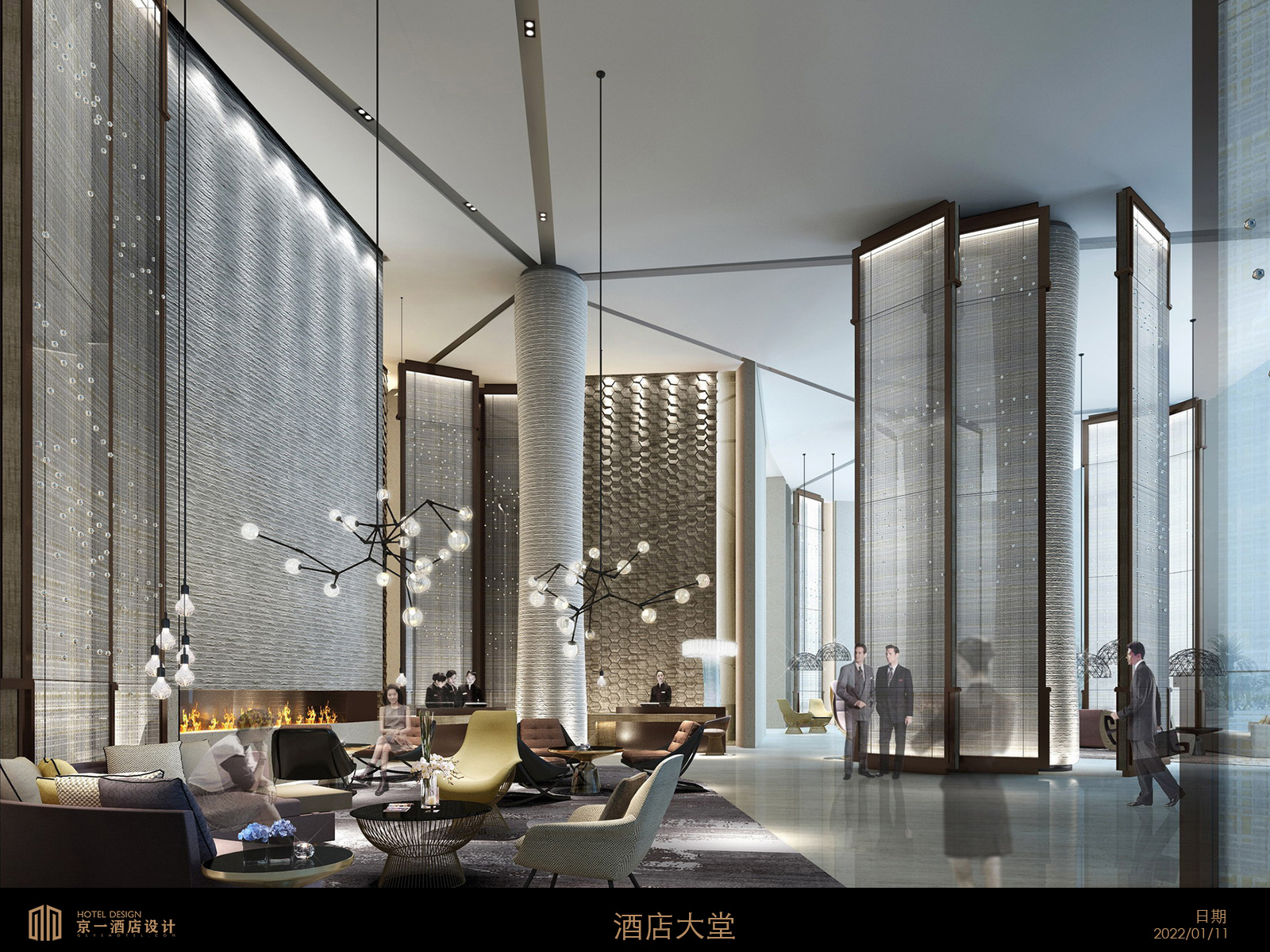 酒店大堂设计方案 — 第1张