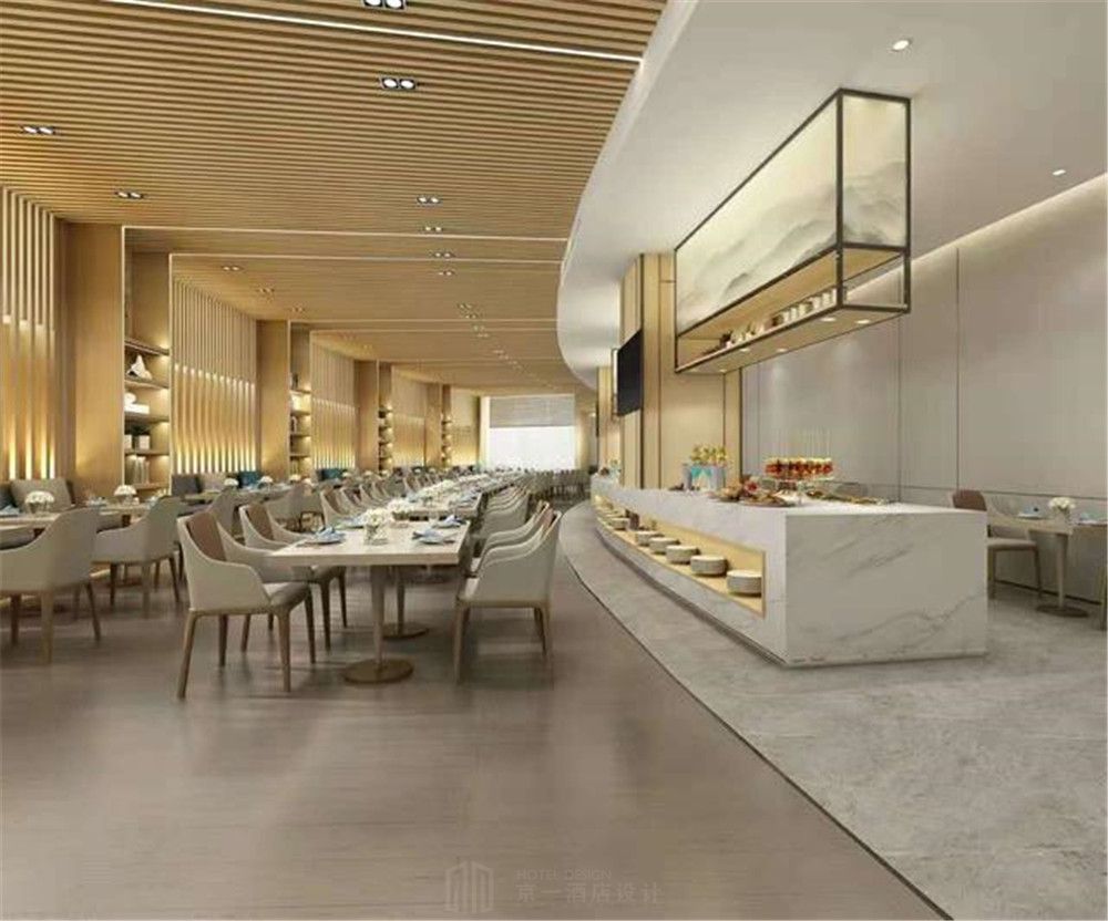 酒店餐厅装修施工效果图