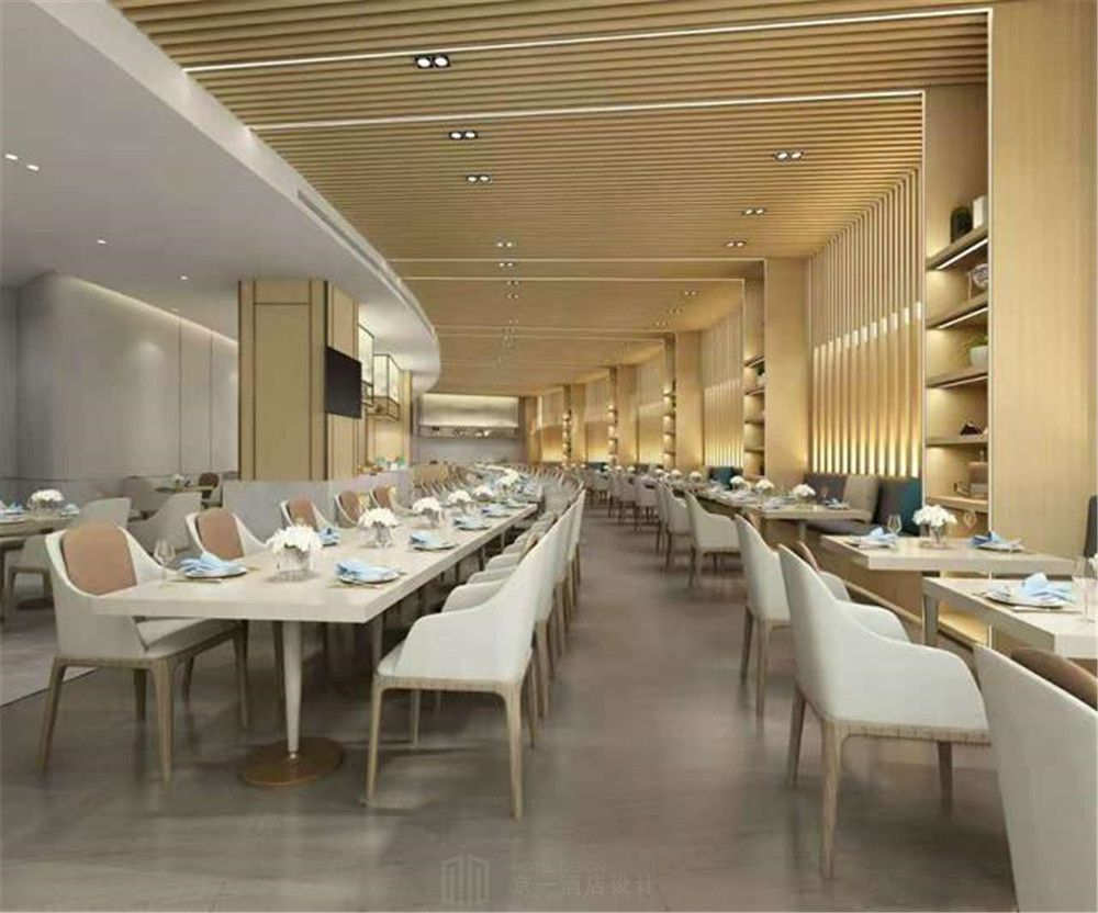 酒店餐厅装修施工效果图02